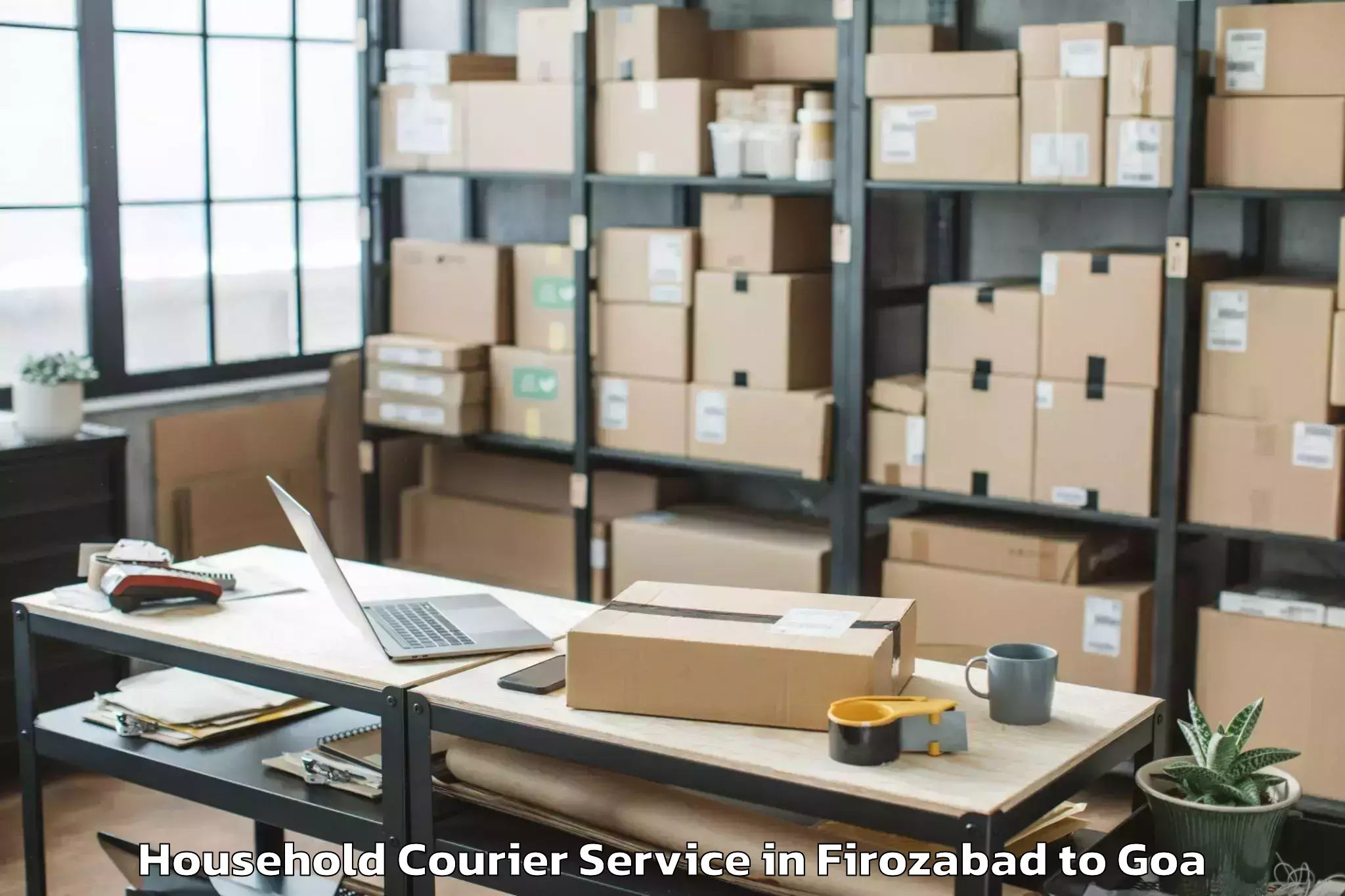 Get Firozabad to Velha Goa Household Courier